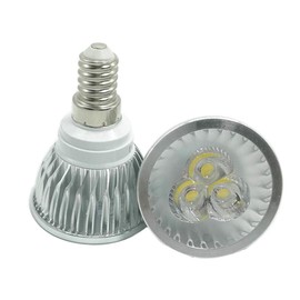 E14 LED Bulbs 3W(Equivalent 25W Halogen Bulb Replacement) Cool White 6000K LED Spotlight Bulbs for Landscape Recessed Track Lighting,E14 Candelabra Base, Pack of 4