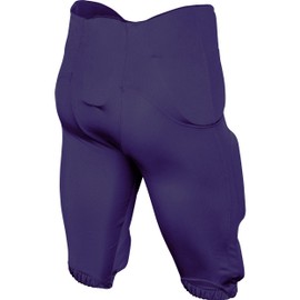 Champro Standard Terminator 2 Integrated Adult Football Pants with Built-in Pads, Purple, 3X-Large