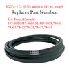 RTPOWER Replace 1/2" X141.5" Drive Belt for Toro 120-3892, 119-8820,