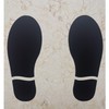 15 Pairs Social Distance Stickers for Floor Stickers Footprints Footprints