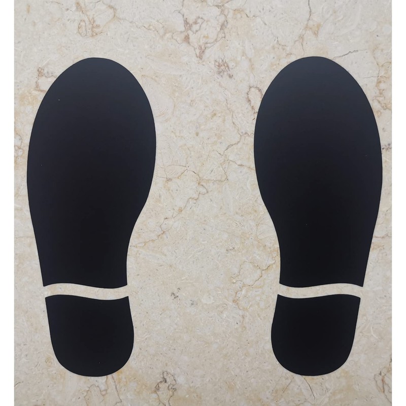 15 Pairs Social Distance Stickers for Floor Stickers Footprints Footprints