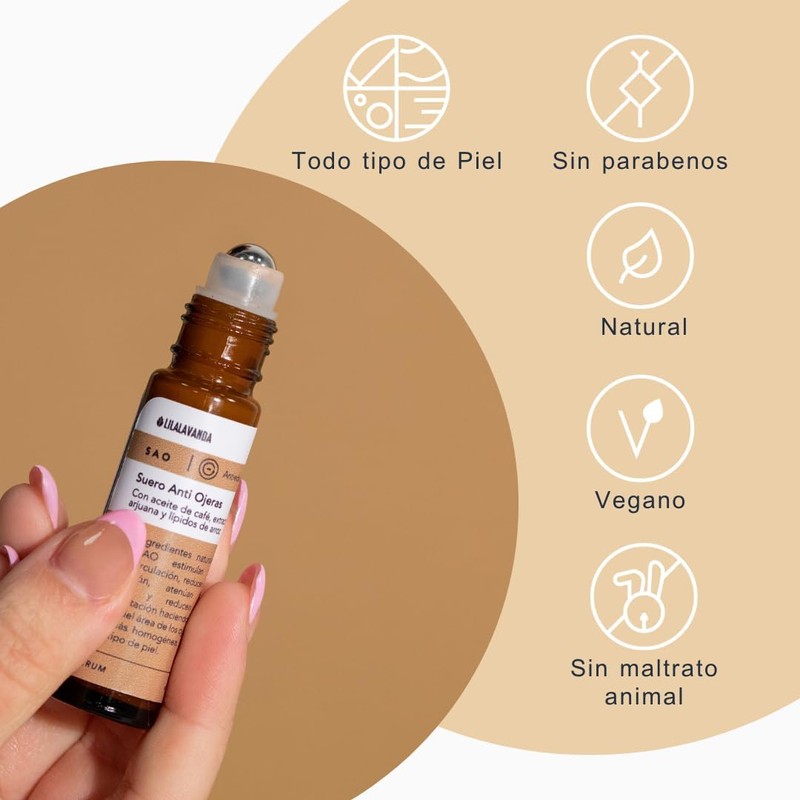 LilaLavanda – SPO Suero Contorno Ojos Roll-On con Café y