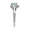 Silvershake Genuine Blue Topaz 925 Sterling Silver Angel Wings Ring