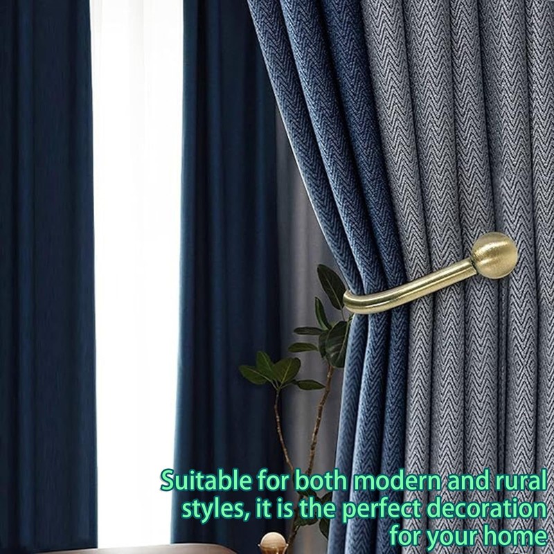 2 Pcs Curtain Holdbacks, Metal Curtains Hold Backs, Retro Tiebacks