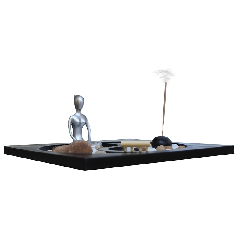 Zen Garden Deluxe Desk Meditation Garden Yin Yang Base with