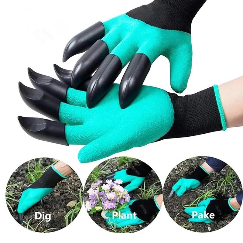 2 Foamsky Garden Gloves with Fingertips Claws Quick Ideal for
