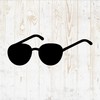 6 in Sunglasses Sticker - Vinyl Decal for Wall Bottle
