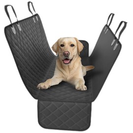 Doggie World Dog Car Seat Cover for Back Seat for XL Cars, SUVs & Trucks - Durable Car Cover Protector for Dogs, Nonslip Backseat Dog Hammock, Waterproof Scratchproof Protection Against Dirt, Pet Fur
