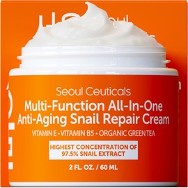SeoulCeuticals Crema Multiusos con Extracto de Caracol, Vitamina E y Té Verde, 2oz
