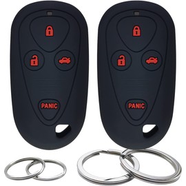 GFDesign 2 Pcs Silicone 4 Buttons Key Fob Cover Remote Case Keyless Rubber Protector Holder Compatible with Acura CL RL TL TSX