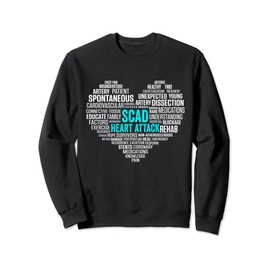 SCAD Heart Attack Survivor Patient Warrior Awareness Sweatshirt