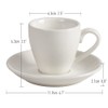 ionEgg Porcelain Espresso Cup with Saucer And Stainless Steel mini