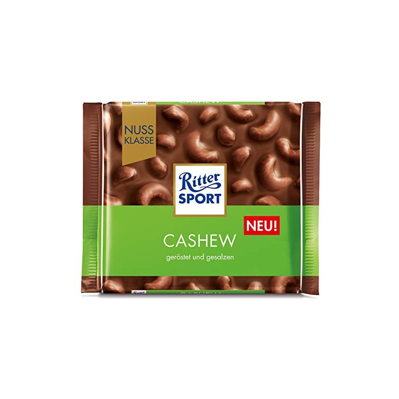 Ritter Sport Cashew 100g/3.52oz 100g/3.52oz (Pack of 2)