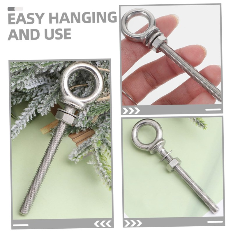 COHEALI Stainless Steel Heavy Duty Eye Bolt Screw for Secure