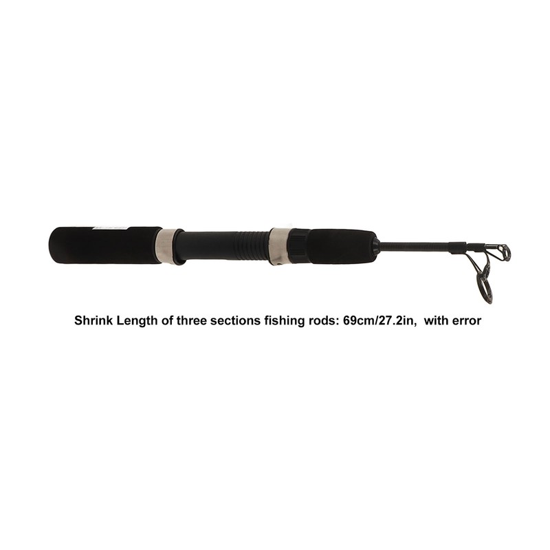 Mini Ice Fishing Rod Carbon Fiber with Ceramic Guide Ring