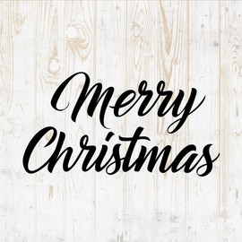 Merry Christmas Decals Peel and Stick - Wall Vinyl Decals Stickers - Happy New Year Tree Jingle Bell Snowflake Reindeer Santa Claus Angel Quote - Window Truck Laptop Tumbler - Room Decor DWSV17200