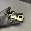 usa Standard COYOTE 5.0 Emblem Badges GOLD On BLACK EDITION