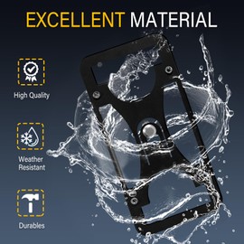 No Drill License Plate Holder Compatible with Hyundai Tucson 2010-2021 Front Tow Hook License Plate Mount Bumper Bracket Holder Car Tag Frame Adapter Accessories