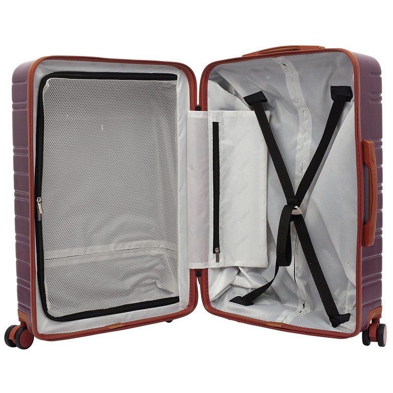 Travelers Club 20" Navigate Luggage, Burgundy, 2PC Set