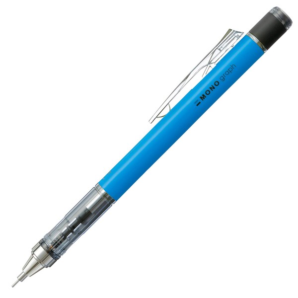 Tombow Mechanical Pencil, Monograph 0.5mm, Neon Blue (DPA-134B)