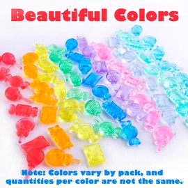 Niceup Fake Candy Lollipop Sweets Small Toys Décor Candyland Party Favors Resin Figurine Slime Charms for Easter Egg Birthday Pinata Goodie Bag Fillers, Math Counters Rave Trinkets (About 160pcs)