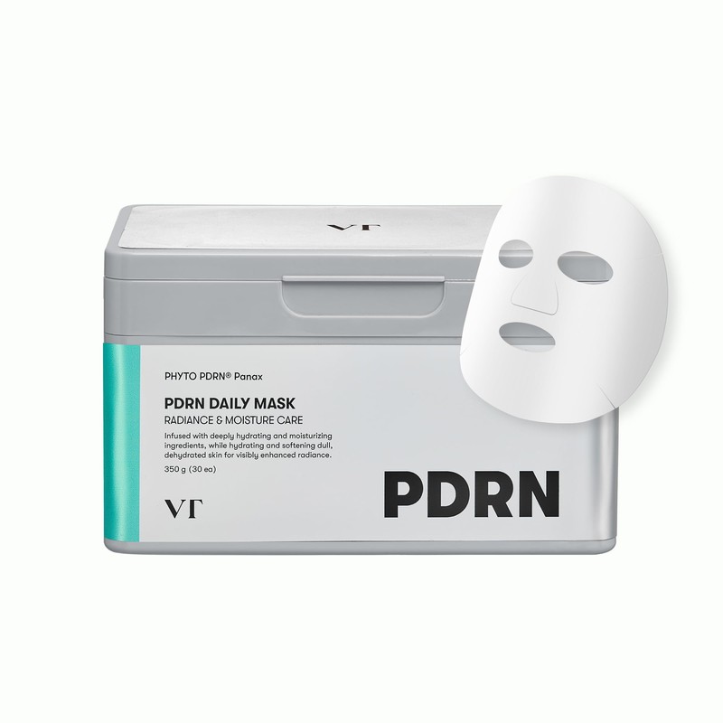 VT COSMETICS PDRN Daily Mask 30 Sheets, Vegan PDRN for