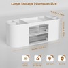 Marbrasse Desk Organiser with 3 Drawers,Multi-Functional Pen Holder,Desk Tidy and