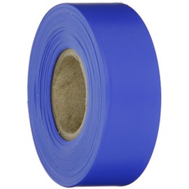 Brady Blue Flagging Tape for Boundaries and Hazardous Areas - Non-Adhesive Tape, 1.188" Width, 300' Length (Pack of 1) - 58345