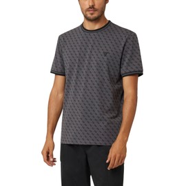 GUESS Men's Marshall T-Shirt, 4g AOP Black, X-Large