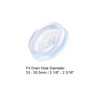 sourcing map Rubber Sink Plug, Clear Drain Stopper Fit 2-1/8"