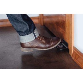 StepNpull Hands Free Door Opener – 2pk No Touch Door Foot Pull & Commercial Touchless Door Opener Tools for Bathroom (Black - 2 Count)