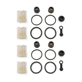 Set of 2 - Front Brake Caliper Rebuild Kit - Fits Honda GL500 VF700 CB750 CB900 GL1100 VT1100 Seals Piston Bleeder Cap