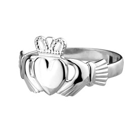 Claddagh Irish Friendship Ring Sterling Silver Size N, Sterling Silver, No Gemstone