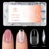 modelones Puntas de uñas de gel ovaladas extracortas, 360 uñas
