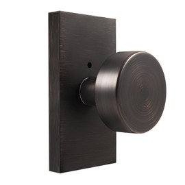 HIEMEY Oil Rubbed Bronze Door Knobs Interior with Lock, Privacy Vintage Door Knobs Oil Rubbed Bronze Door Handles for Bathroom Bedroom Round