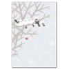 Gentle Postcard "Shimaenaga" Winter Illustration Postcard Illustration in the Cold