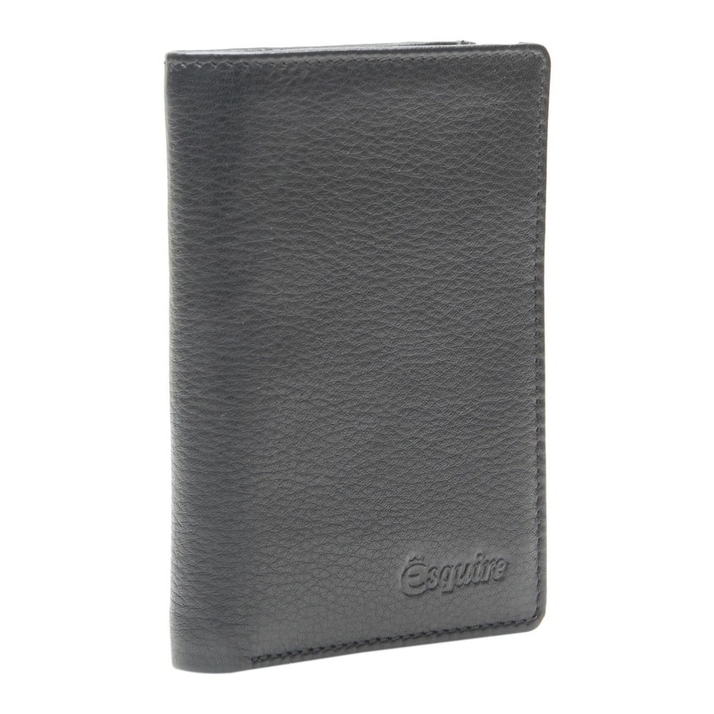 Esquire Oslo RFID Leather Credit Card Holder 7.5 cm, black,