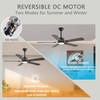FUMLTP 52 inch Modern Ceiling Fans with Lights APP/Remote Control,