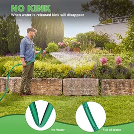 AIODE Garden Hose 5/8" x 15FT 25FT 35FT 50FT 100FT 150FT 3/4" Solid Brass Fittings Heavy Duty Water Hose Super Flexible All-weather Lawn & Garden Watering Equipment (15FT)