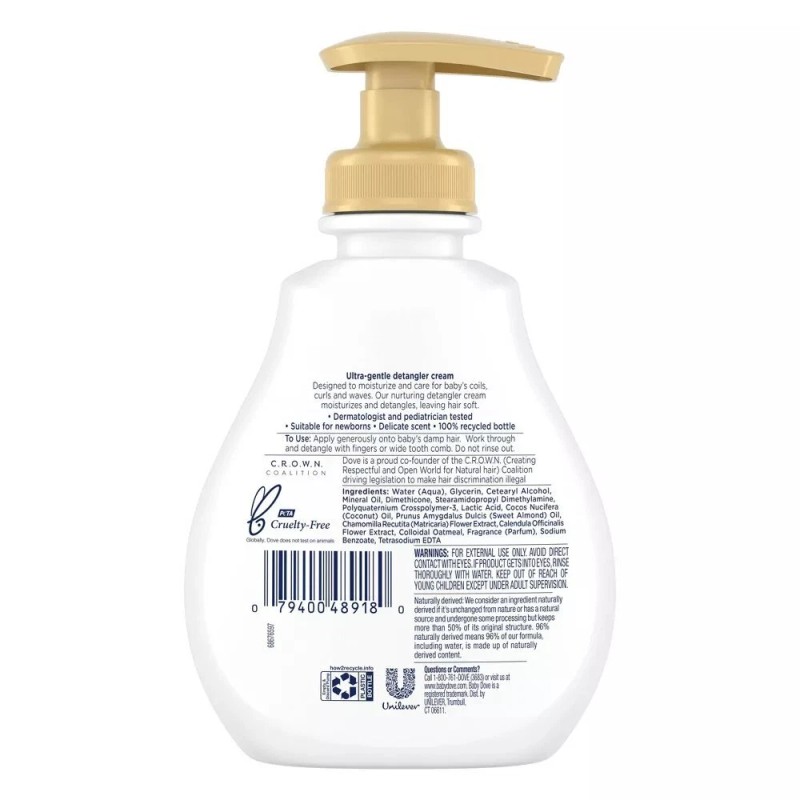 Baby Dove Textured Hair Care Detangling Cream - 6.5 fl