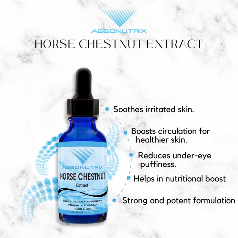 Absonutrix Horse Chestnut Extract 550 mg 4 Oz Drops, 200