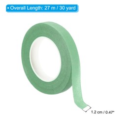 PATIKIL 30 Yard Floral Tapes, 6 Roll Florist Tape Crepe Paper Flowers Bouquets Tapes Waterproof for Flower Stem Wrapping, Light Green (27 Meters)