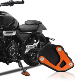 Motorcycle Kick stand Extension Plate, Motorcycle Side Stand Foot Enlarger, Foot Side Stand Extension Pad Support Plate, Motorcycle Kickstand Pad Extender Fit for KTM 1290 1050 1090 1190ADV (Orange)