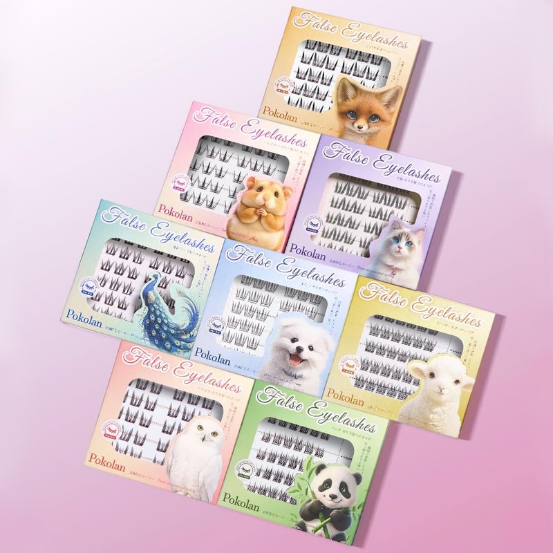 Pokolan Lamb, 36 Bundles, Partial Eyelashes, False Eyelashes, No Glue,