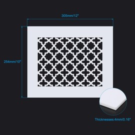 PATIKIL Air Vent Cover Grille for 9.5"x7.5" Duct Opening, Acrylic Glass (PMMA) Decorative Wall Ceiling Hole Cover Register for Home Ventilation Decor