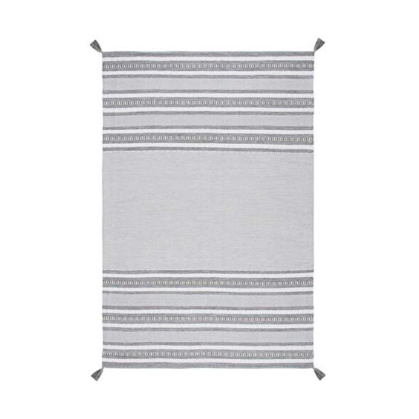 Safavieh Montauk Collection MTK214F Handmade Flatweave Stripe Cotton Area Rug,