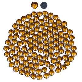YHMQ DU 1440 Pcs Rhinestones, Hotfix Glitter Stones, Yellow Gold, SS6, Mini, 2 mm, for Crafts (SS6, Gold and Yellow)