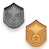 Air Force Master Sergeant Cookie Cutter & Stamp Set -