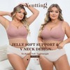 Xcutting Soft Sleep Wirefree Bras for Women Full Coverage No