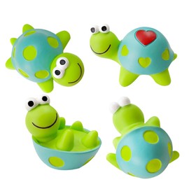 MfhdgXAvs Monitor Decor - Mini Resin Turtles 4Pcs Cute Turtle Dashboard Decorations, Turtle Figurines Car Interior Ornaments for Car Rear View Mirror, Gardening Hanging (Equipped with Adhesive)